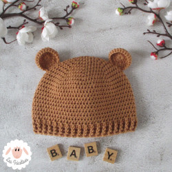 Bonnet ourson et chaussons