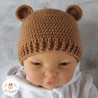 Bonnet ourson et chaussons