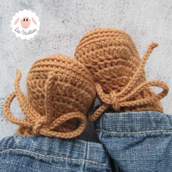 Bonnet ourson et chaussons