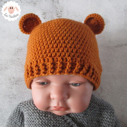 Bonnet ourson et chaussons