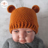 Bonnet ourson et chaussons