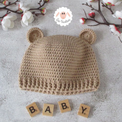 Bonnet ourson et chaussons