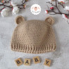 Bonnet ourson et chaussons