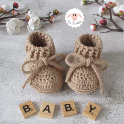Bonnet ourson et chaussons