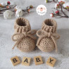 Bonnet ourson et chaussons