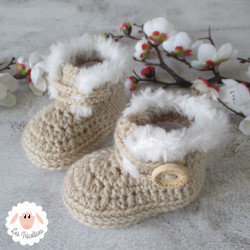 Bonnet ourson et chaussons d'hiver