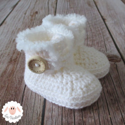 Chaussons d'hiver à boutons