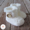 Chaussons d'hiver à boutons
