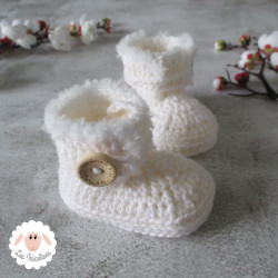 Chaussons d'hiver à boutons