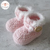 Chaussons d'hiver à boutons