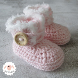 Chaussons d'hiver à boutons