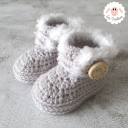 Chaussons d'hiver à boutons