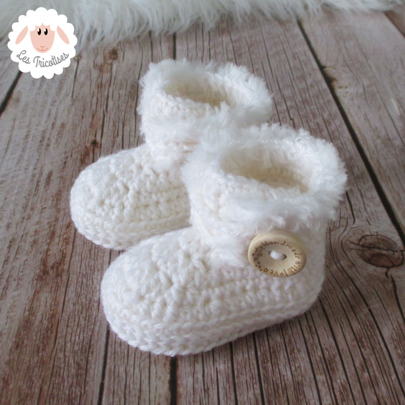 Chaussons d'hiver à boutons