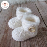 Chaussons d'hiver à boutons