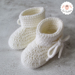 Chaussons bébé en laine épaisse