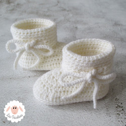 Chaussons bébé en laine épaisse