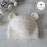 Bonnet ourson en laine épaisse