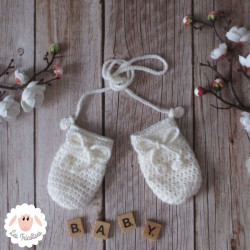 Moufles bébé en laine