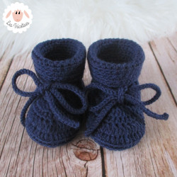 Chaussons bébé en laine mérinos