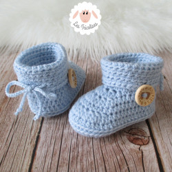 Chaussons fille ou garçon en laine mérinos