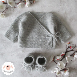 Brassière et chaussons en laine mérinos