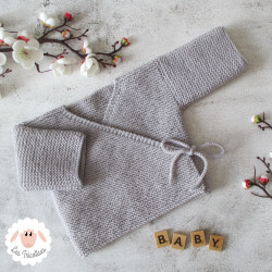 Brassière de naissance en laine mérinos
