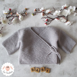 Brassière de naissance en laine mérinos