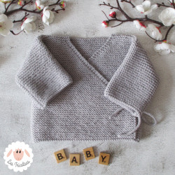 Brassière de naissance en laine mérinos