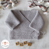 Brassière de naissance en laine mérinos