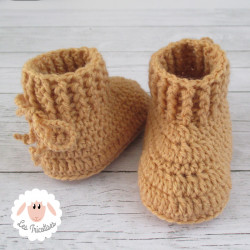 Chaussons bébé en laine bio