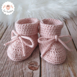 Chaussons de naissance en laine bio