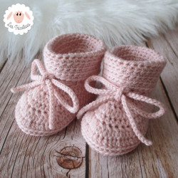 Chaussons de naissance en laine bio