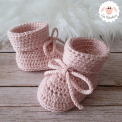 Chaussons de naissance en laine bio
