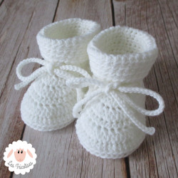Chaussons de naissance en laine bio