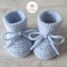Chaussons de naissance en laine bio