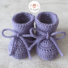Chaussons de naissance en laine bio
