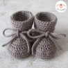 Chaussons de naissance en laine bio