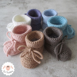 Chaussons de naissance en laine bio