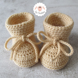 Chaussons de naissance en laine bio