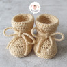 Chaussons de naissance en laine bio