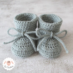 Chaussons de naissance en laine bio