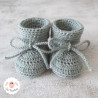 Chaussons de naissance en laine bio
