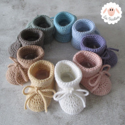 Chaussons de naissance en laine bio