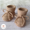Chaussons de naissance en laine bio
