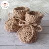 Chaussons de naissance en laine bio