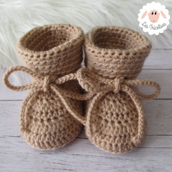 Chaussons de naissance en laine bio