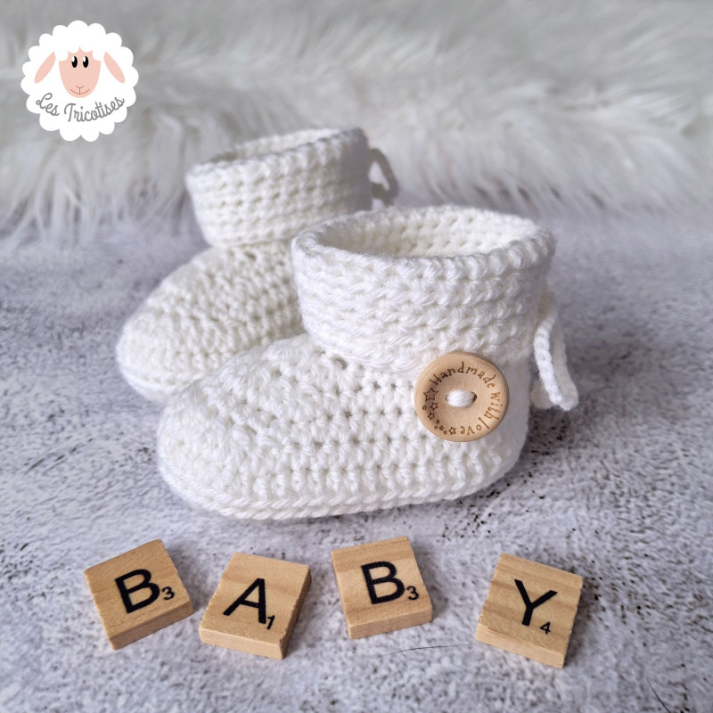 Chaussons bébé en laine mérinos Chaussons bébé en laine mérinos