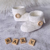 Chaussons bébé en laine mérinos