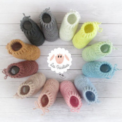 Chaussons bébé en laine bio