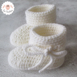 Chaussons bébé en laine épaisse